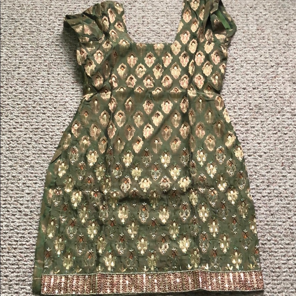 Indian salwar suit with dupatta